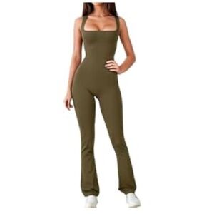 Army green workout onesie Unopened